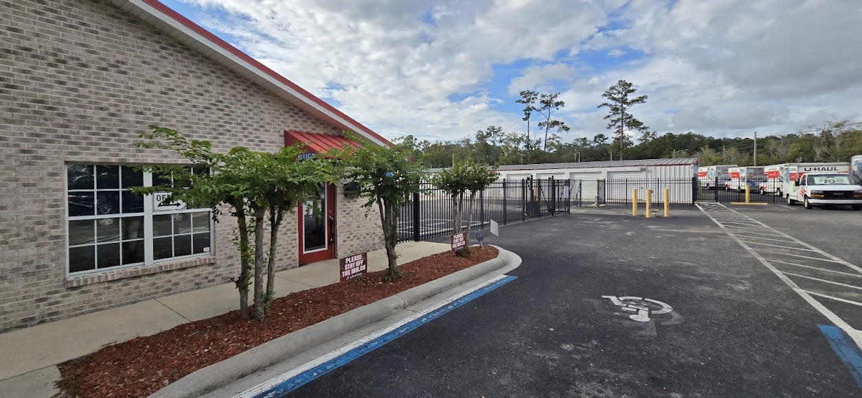 Secure car storage area at Jacksonville Self Storage in Jacksonville, FL